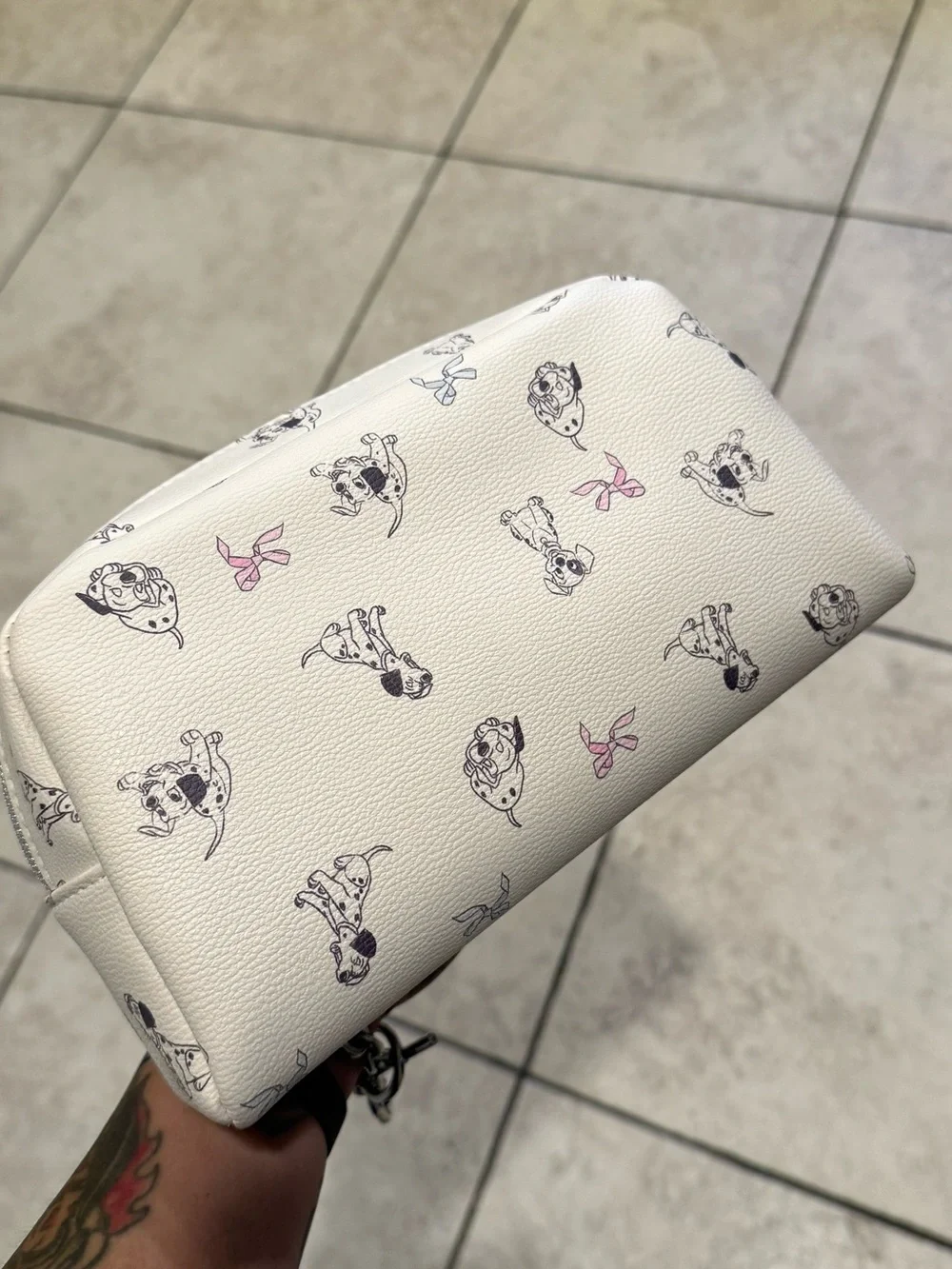 Disney 101 Dalmatians White Cosmetic Pouch